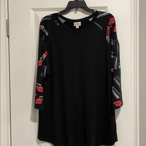 Lularoe 3x lipstick shirt